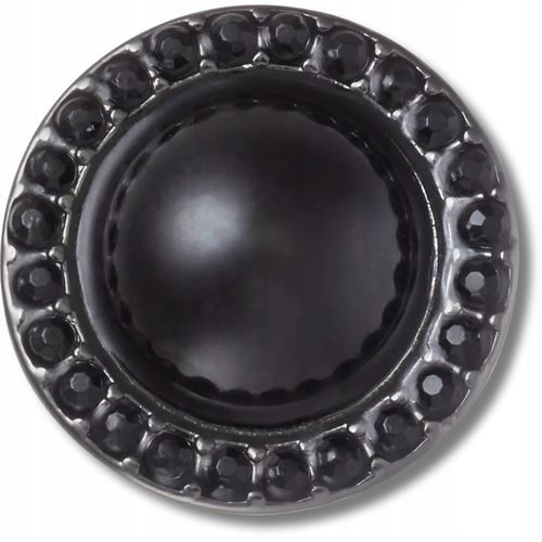 Crocs Przypinka Charms Ozdoba Pin Do Butów Jibbitz Black Dome with Gems na Arena.pl