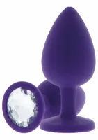 toyjoy diamond booty jewel large silikonowy z ozdobnym kryształem