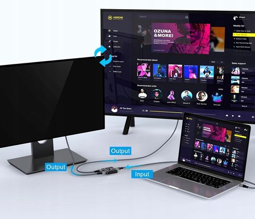 HDMI Switcher Splitter 8K – przełącznik dwukierunkowy HDMI 2.1 240Hz na Arena.pl