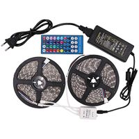 2*Taśma Led 5050/150 Rgb 2*5M/12V Zestaw Sterownik Pilot Zasilacz