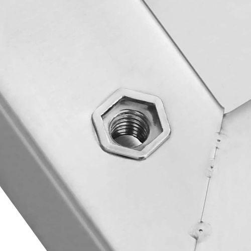 Półki ścienne, 2 szt., 75x40x3 cm, srebrna stal nierdzewna na Arena.pl