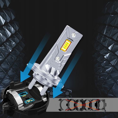 ŻARÓWKI LED H7 RETROFITY 1 do 1 5500K SUPER WHITE na Arena.pl