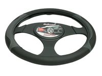 POKROWIEC NA KIEROWNICĘ - LUXURY - SZARY