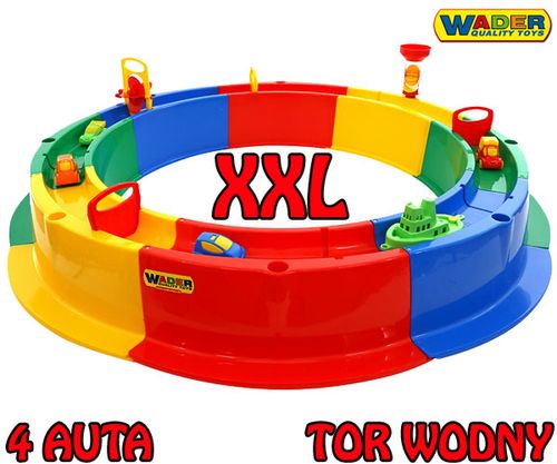 WADER 40923 Piaskownica Modułowa Tor Wodny + AUTA na Arena.pl