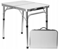 Stolik turystyczny składany MFH Fox Outdoor Camping 60 x 45 x 56 cm biały