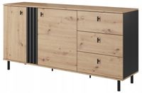 Komoda 2D3S 165 LAMEL artisan antracyt szuflady LM