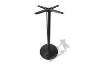 NOGA STOŁU R18 - WYSOKA Z KRZYŻAKIEM OKRĄGŁA STOPNIOWANA PODSTAWA STÓŁ ŻELIWNA