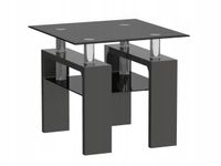 stolik kawowy a08-2 h-55cm mini czarny