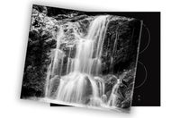 SZKLANA DESKA NA KUCHENKĘ 80x52 074B WODOSPAD