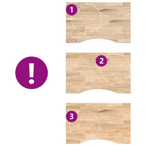 Blat biurka, surowe, 80x50x2,5 cm, lite drewno dębowe na Arena.pl