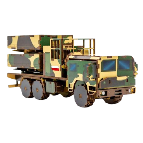 Pojazd Wojskowy Puzzle Drewniane Model 3D Samochód Wojsko Układanka na Arena.pl