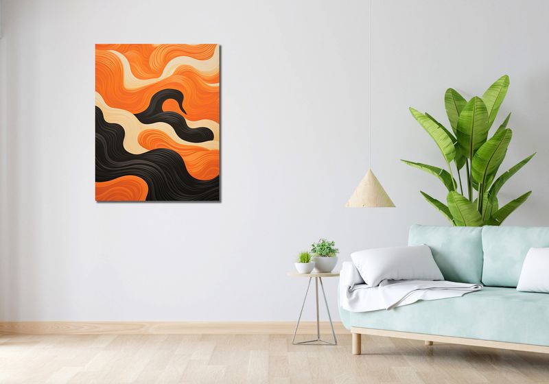 Obraz 70x90cm Dzień spotyka Noc zdjęcie 2