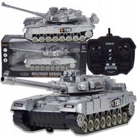 DUŻY CZOŁG STEROWANY ZDALNIE PILOTEM RC OBROTOWA WIEŻA ZABAWA INTERAKTYWNA