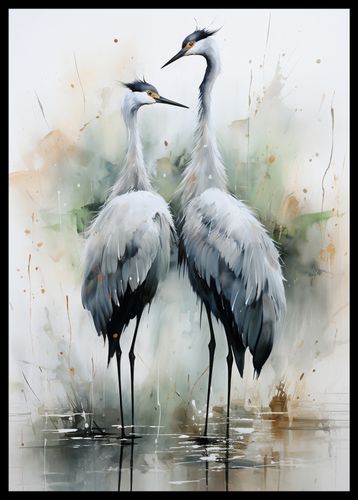Plakat 42x59,4cm Tańczące Czaple na Arena.pl