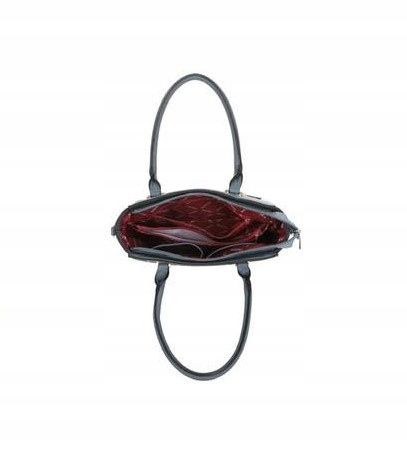 Charro - torebka shopper skóra ekologiczna czarny groszek mat CH5785-11 na Arena.pl