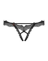 bravelle stringi otwarte czarne  s/m obsessive