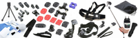 ZESTAW Akcesoria Uchwyty do GoPro SJCAM XIAOMI INSTA360 DJI ACTION 3 4