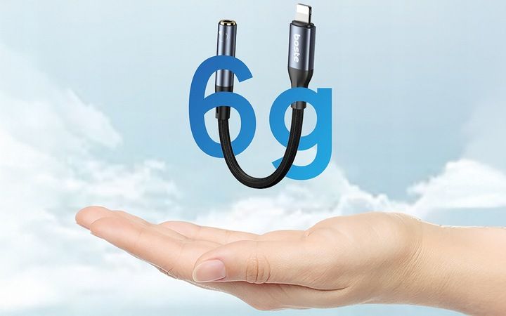 BOSTE ADAPTER PRZEJŚCIÓWKA AUDIO LIGHTNING DO IPHONE - MINI JACK AUX 12CM zdjęcie 8