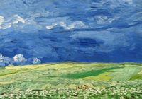 Plakat 100x70cm Wheatfield under Thunderclouds, Van Gogh Vintage
