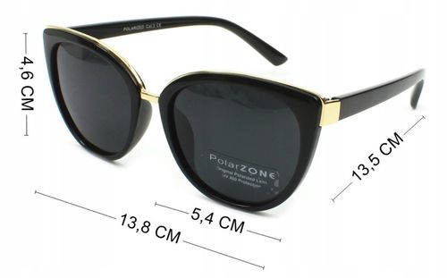 OKULARY PRZECIWSŁONECZNE DAMSKIE POLARYZACYJNE filtr UV 400 modne kocie na Arena.pl