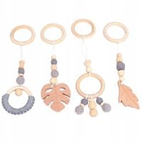 4 Zawieszki zestaw Stojak Edukacyjny Gimnastyczny Baby Gym szare!