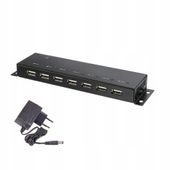 Hub USB 7 portów ROZDZIELACZ stacja dokująca metalowa Renkforce