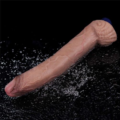 11" REAL SOFTEE Rechargeable Silicone Vibrating Dildo (H) na Arena.pl