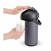 Termos Kubek Termiczny Lamart LT4081 Szary 1,9L z Pompką