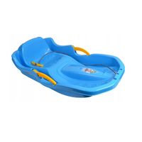 Plastikowe sanki z hamulcami Speed Bob niebieskie