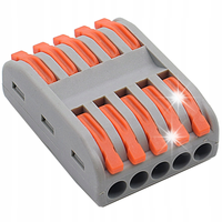 50szt. SZYBKOZŁĄCZKA WAGO 222-413 3x4mm2 32A OTWIERANA DO LINEK I DRUTÓW
