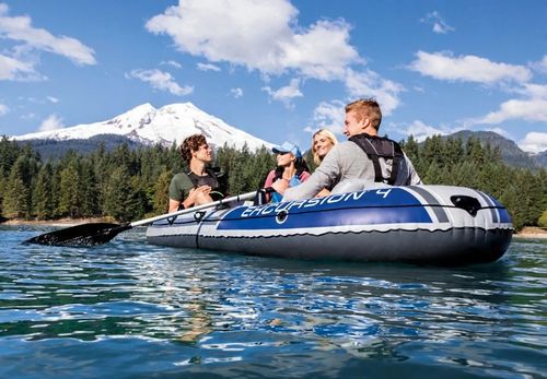 PONTON EXCURSION 4 315x165x43 cm + WIOSŁA / POMPKA - INTEX 68324 na Arena.pl