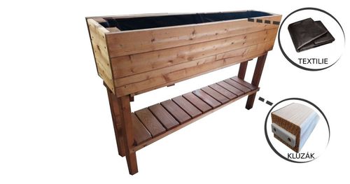 Kwietnik na wysokich nogach pomalowany, 124 x 26 x 87 cm na Arena.pl