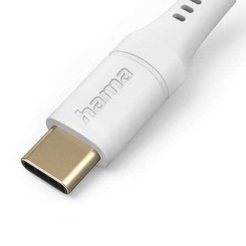 Kabel HAMA Ładujący/data Flexible USB-C - 1.5m Biały na Arena.pl