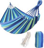 HAMAK OGRODOWY 2-OSOBOWY BUJAK HUŚTAWKA LEŻAK POKROWIEC 230x160 CM + linki