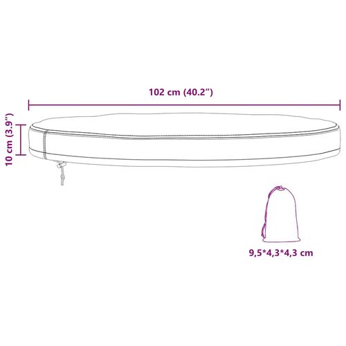 Pokrowiec na stół na świeżym powietrzu 102 x 102 x 10 cm na Arena.pl