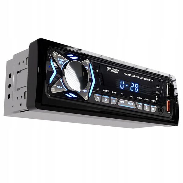 Radio Samochodowe Bluetooth 1-DIN USB AUX MP3 LCD Mikrofon Pilot zdjęcie 8
