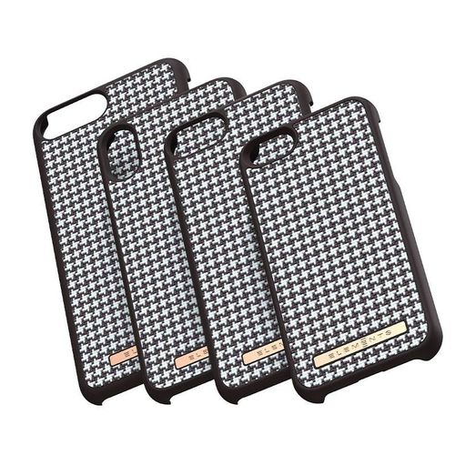 Nordic Elements Saeson Idun - Materiałowe etui iPhone Xs / X (Dark Brown Pattern 2) na Arena.pl