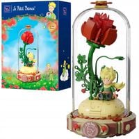 KLOCKI LICENCYJNE PANTASY MAŁY KSIĄŻĘ JEDYNA RÓŻA 211 EL. BAJKA KSIĄŻKA