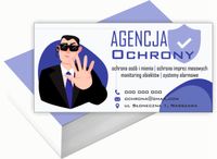 Wizytówki firmowe Foliowane 1000szt wiele wzorów AGENCJA OCHRONY