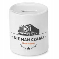 Dla Tirowca Kierowcy Skarbonka Trasa Wzywa Z Nadrukiem Ze Zdjęciem