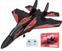 ZDALNIE STEROWANY SAMOLOT LATAJĄCY RC ODRZUTOWIEC DIODY LED CZARNY