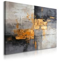 Obraz Canvas Do Salonu Abstrakcja Imitacja Farby Styl Glamour 90cm x 60cm