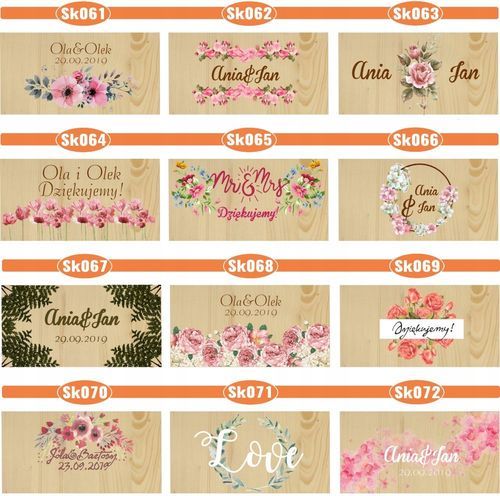 Pudełko na koperty drewniana skrzynka z nadrukiem na Arena.pl