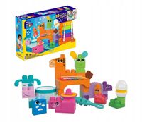 MEGA BLOKS KLOCKI ORKIESTRA MUZYCZNE ZWIERZĄTKA 8 ZWIERZĄTEK 6 ARKUSZY NUT
