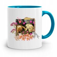 Kubek Błękitny Prezent Dla Chłopaka You And Me Z Nadrukiem Ze Zdjęciem