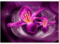 50X70CM RÓŻOWE KOSMICZNE KWIATY JAKUB BANAŚ OBRAZ POKOJU DREWNINE