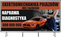 Baner oczkowany 200x100 cm - Elektromechanika pojazdowa aut