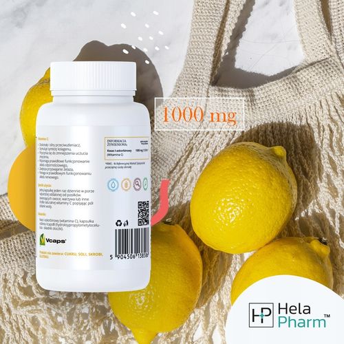 Witamina C 1000mg Kwas L-Askorbinowy MOCNA 120 kapsułek na Arena.pl