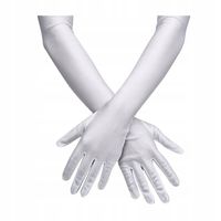 RĘKAWICZKI CZARNE DŁUGIE RETRO AKCESORIA PRZEBRANIE KARNAWAŁ IMPREZA