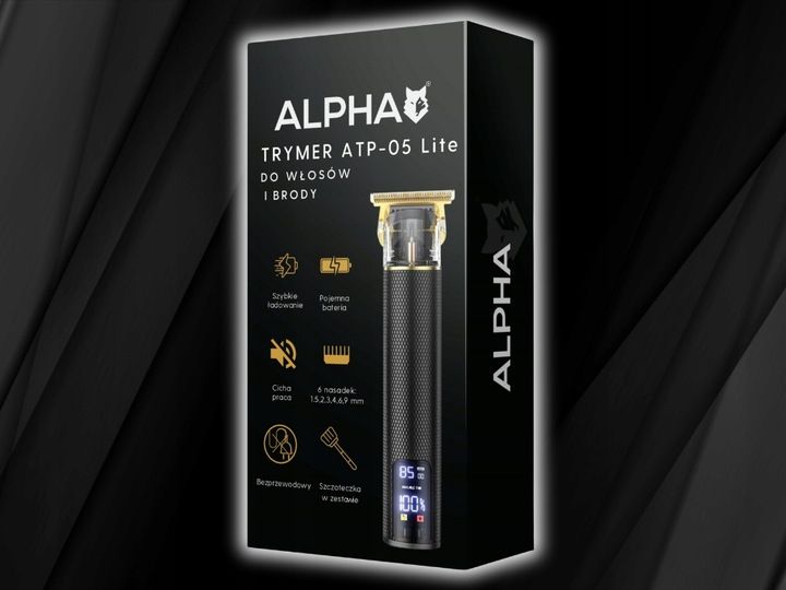 MASZYNKA TRYMER DO STRZYŻENIA GOLENIA WŁOSÓW BRODY ALPHA zdjęcie 5